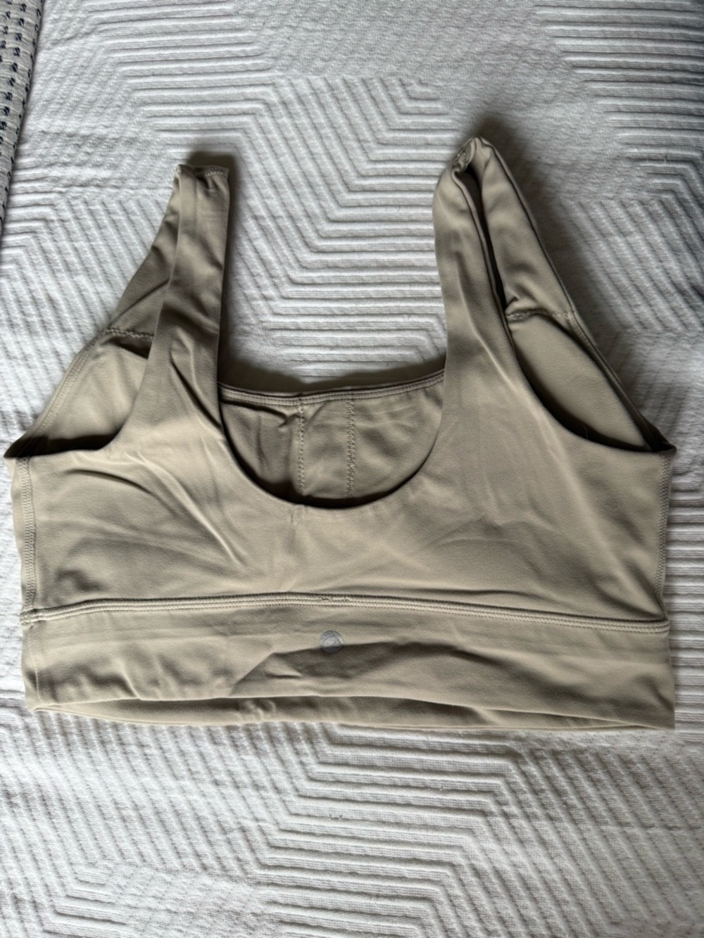 CRZ YOGA Beige Seamless Scoop Sports Bra - Picture 2 of 2